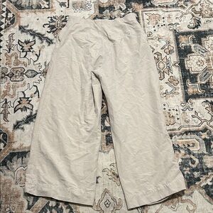 H&M Linen Blend Wide Leg Pants - Beige